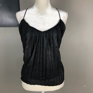 Topshop black shimmer strappy tank top 10